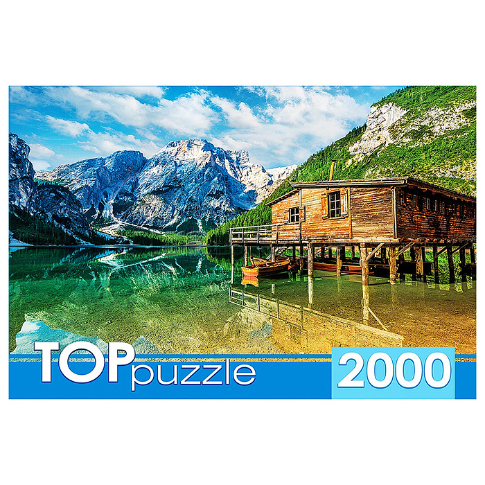 Пазлы 2000 TOPpuzzle "Италия. Летнее озеро Брайес"