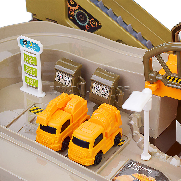 Автотрек "Строитель" в коробке