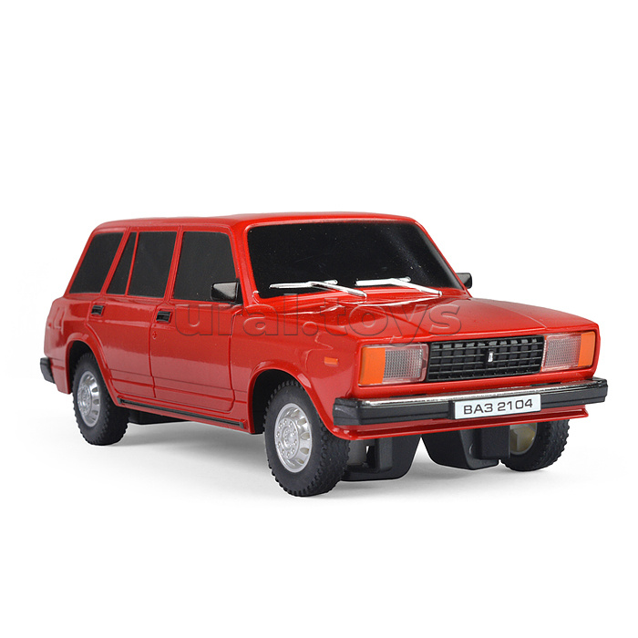 Машина р/у LADA ВАЗ-2104 18 см, (свет, красный) в коробке