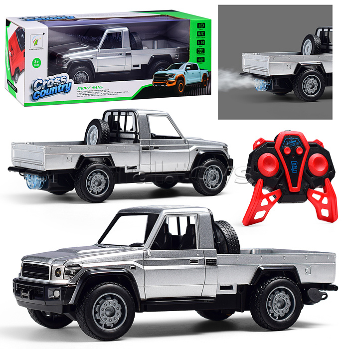 Машина "Пикап" р/у, с дымом, 27 MHz, в коробке