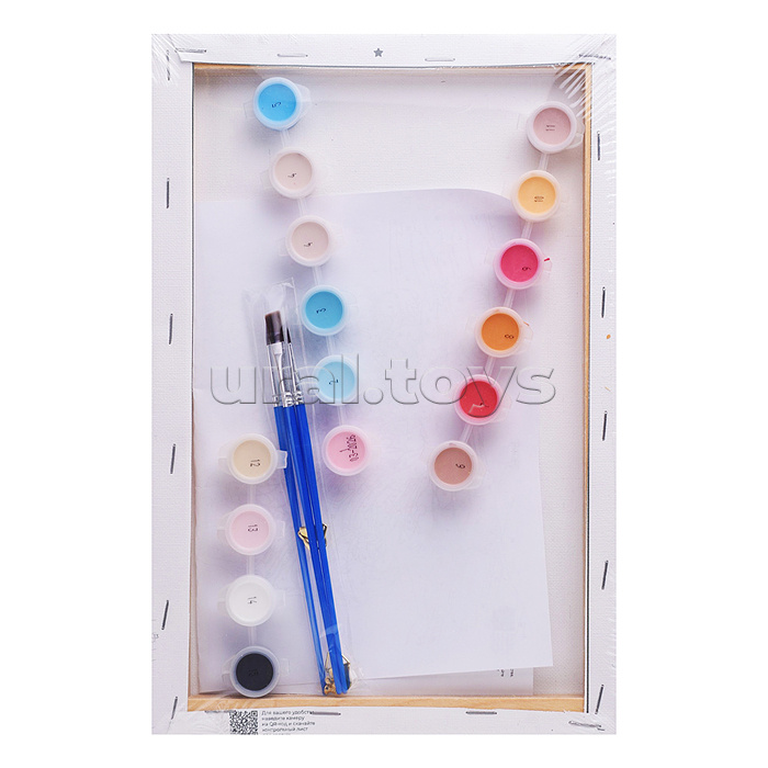 Картина по номерам "Котёнок в пижаме" 20х30