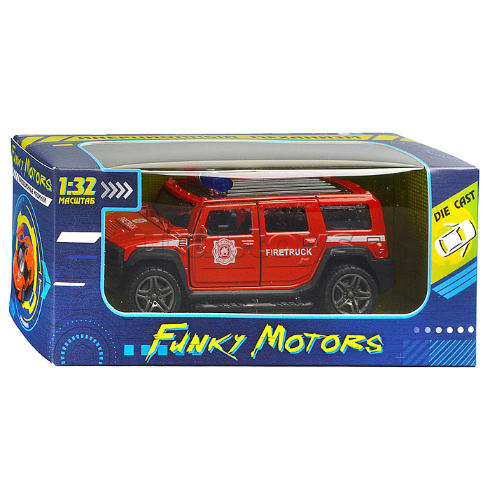 Красная инерционная служебная машинка с мигалкой die-cast, 1:32, открывающиеся двери Красная инерционная служебная машинка с мигалкой die-cast, 1:32, открывающиеся двери