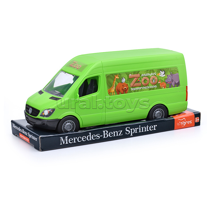 Автомобиль «Mercedes-Benz Sprinter» грузовой (зелёный) на планшетке, Tigres (14.10.2019)