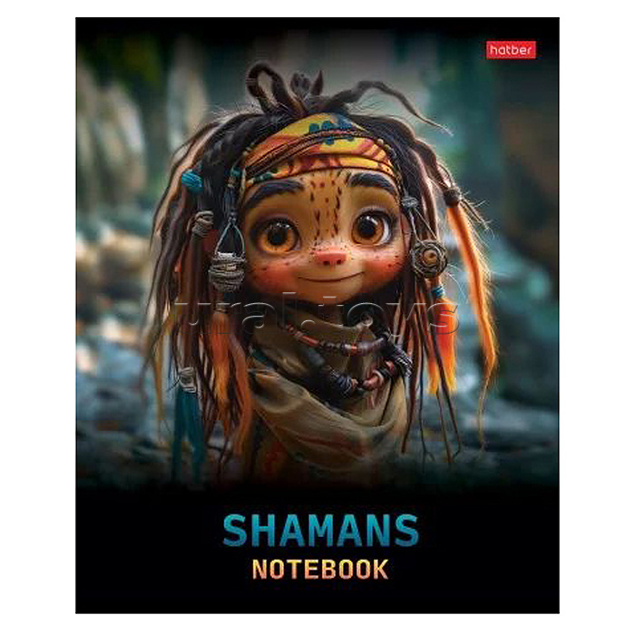 Тетрадь 48л. клетка "Шаманы" 5 диз.