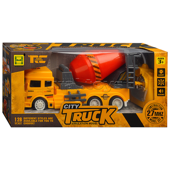 Машина "Цементовоз" р/у, 27 MHz, в коробке