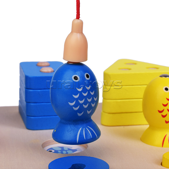 Игра развивающая "Веселая рыбалка- Кубики, цыфирки,фруктики"