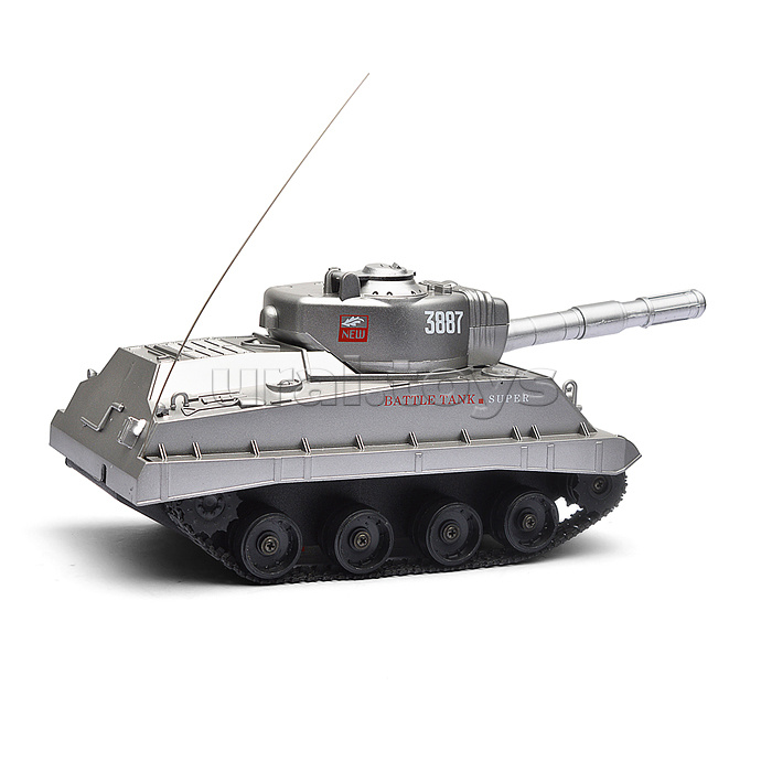 Боевой танк р/у, на аккумуляторных батарейках, з/у, с пульками, в коробке