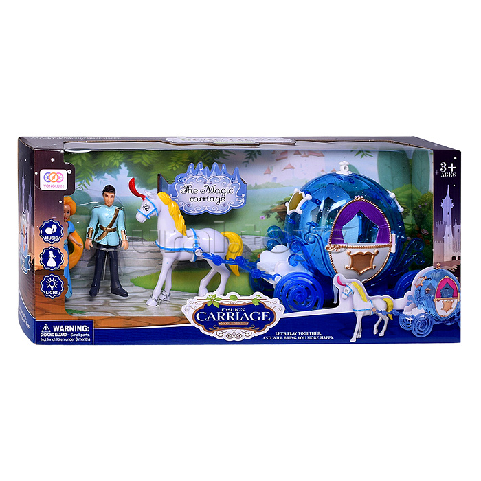 Набор карета "Путешествие в сказку-8" свет, звук, в коробке