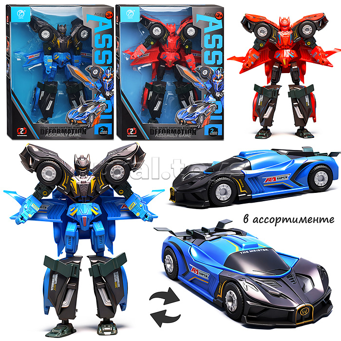 Робот "Космо воин" трансформирующийся в машину, в коробке
