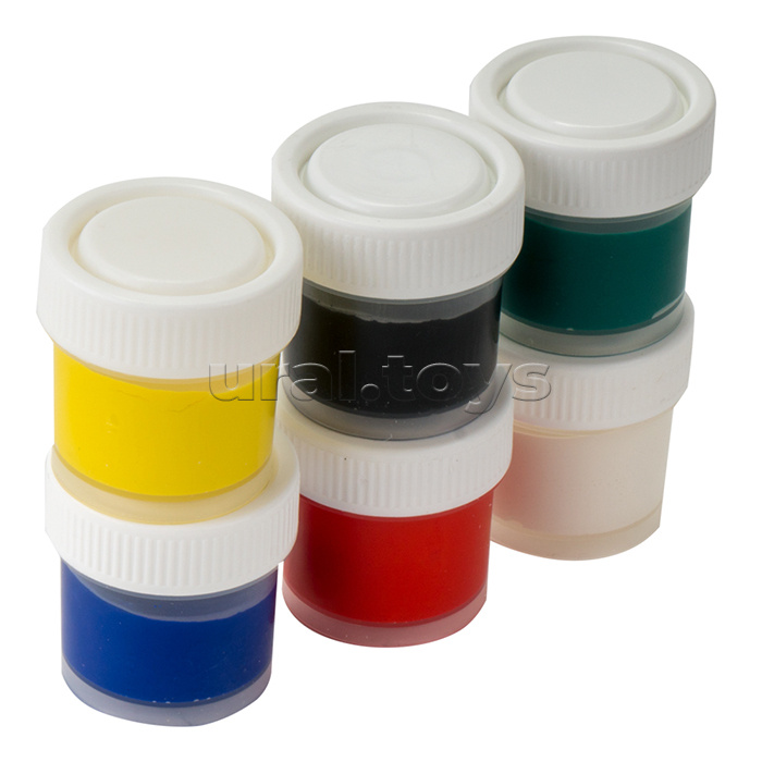 Гуашь 6 цветов по 15 мл. "Funny Friends"