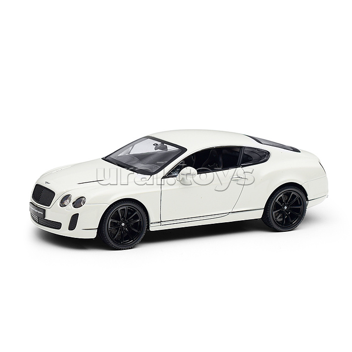 Машинка 1:24 Bentley Continental Supersports, белый Машинка 1:24 Bentley Continental Supersports, белый