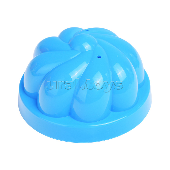 Набор №168 (в рюкзаке): ведро-цветок большое, ситечко-цветок большое, лопатка №5, грабельки №5, формочки (белочка + пёсик + котёнок + медведь), 3 формочки, лейка малая №4