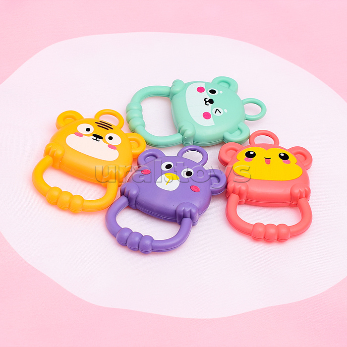 Коврик развивающий "Розовый зайка" с пианино, в коробке