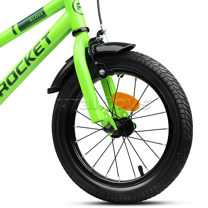 Велосипед 14" Rocket Gloss, цвет зеленый