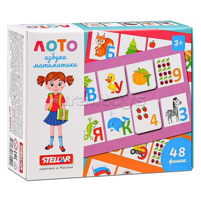 Лото дорожное "Азбука-Математика"