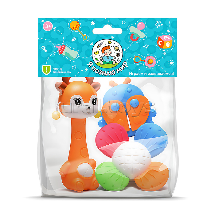Набор погремушек "Добрые игрушки" в пакете