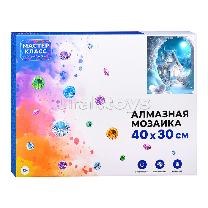Мозаика алмазная "Сказочная зима" 30*40см.