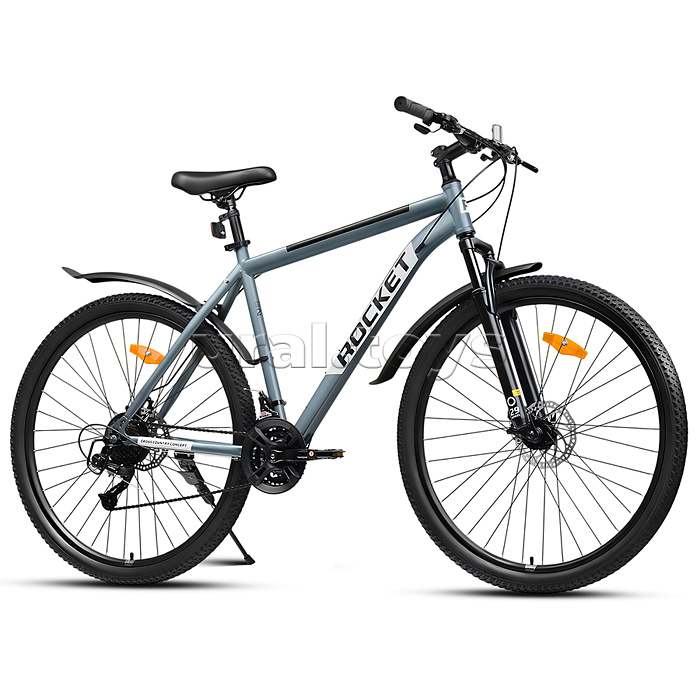 Велосипед 29" Rocket Crater 29, цвет серый/белый, размер 21"