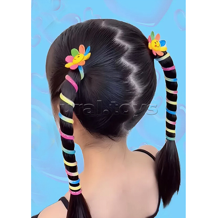 Набор заколок для волос "Радужная пружинка" (2 шт)