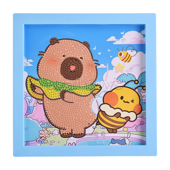 Мозаика алмазная "Капибара" 20*20см