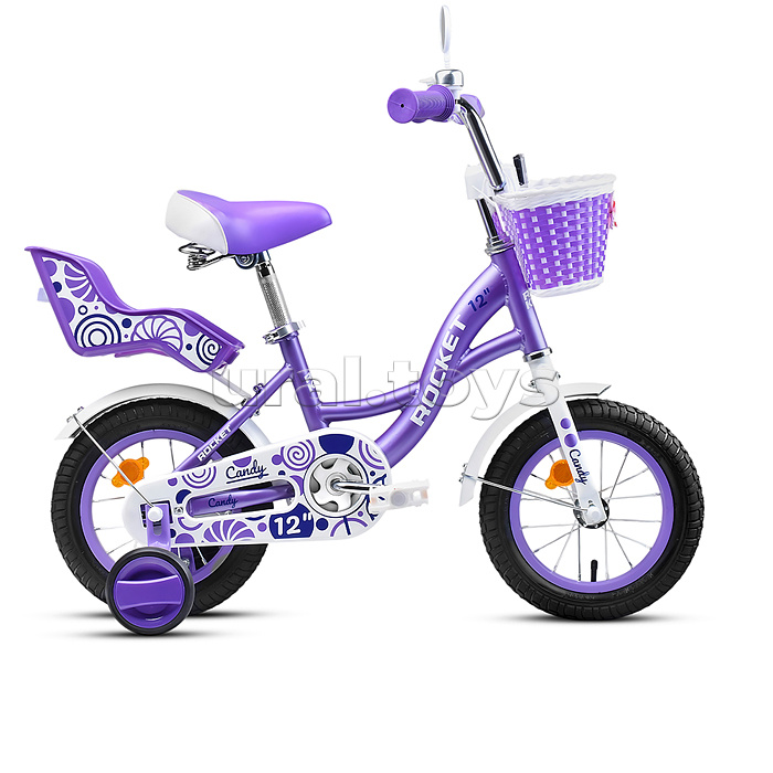 Велосипед 12" Rocket Candy, цвет фиолетовый