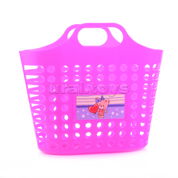 Песочный набор "Принцесса песочницы" ( 4 формочки, совок, грабли, леечка)