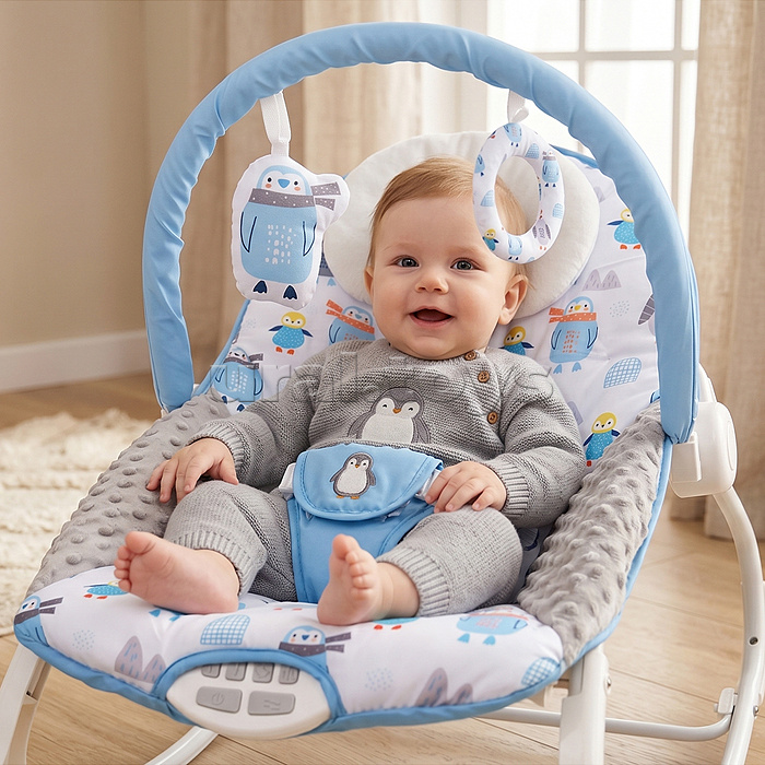 Шезлонг "Нежное облачко" музыка, вибрация  в коробке