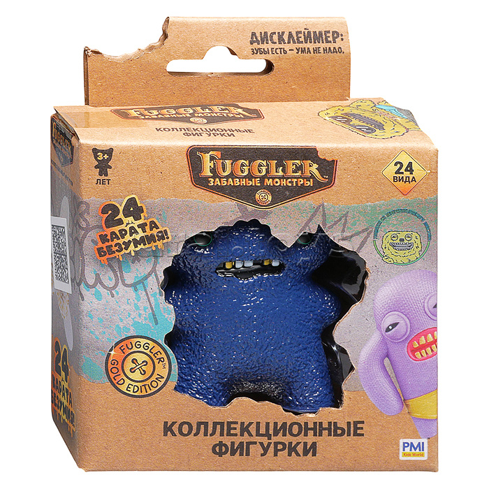 Коллекционная фигурка Золотой Волк, 1 шт. в коробке с окном, Fuggler Gold Edition