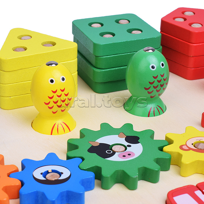 Игра развивающая "Веселая рыбалка - Машинки"