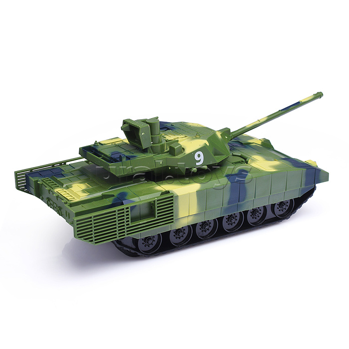 Танк р/у "Т-14" армата 23 см, свет, камуф, кор. Танк р/у "Т-14" армата 23 см, свет, камуф, кор.