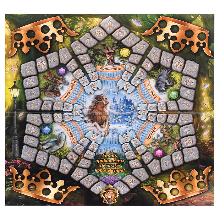 Настольная игра-ходилка квадрат "Хроники королевства"