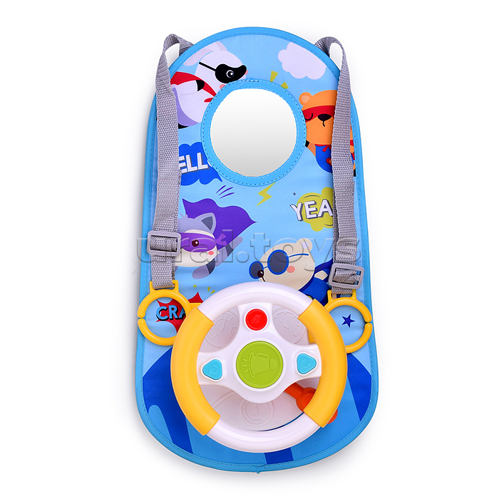 Коврик развивающий " Рулевой малыш", (синий) в коробке