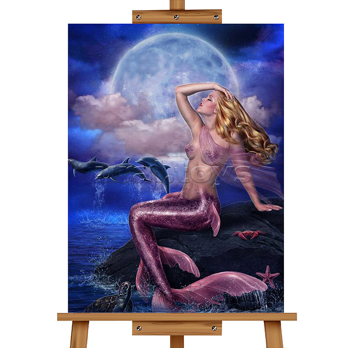 Мозаика алмазная "Русалочка" 40*50см.