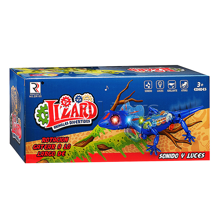 Ящерица на батарейках, в коробке