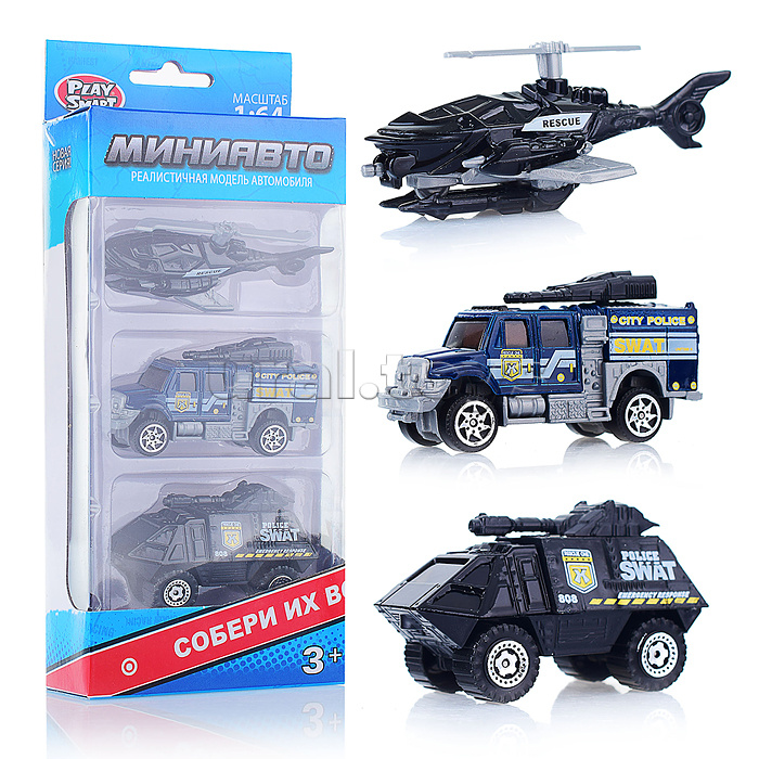 Набор техники "Мини Авто" полиция, в коробке