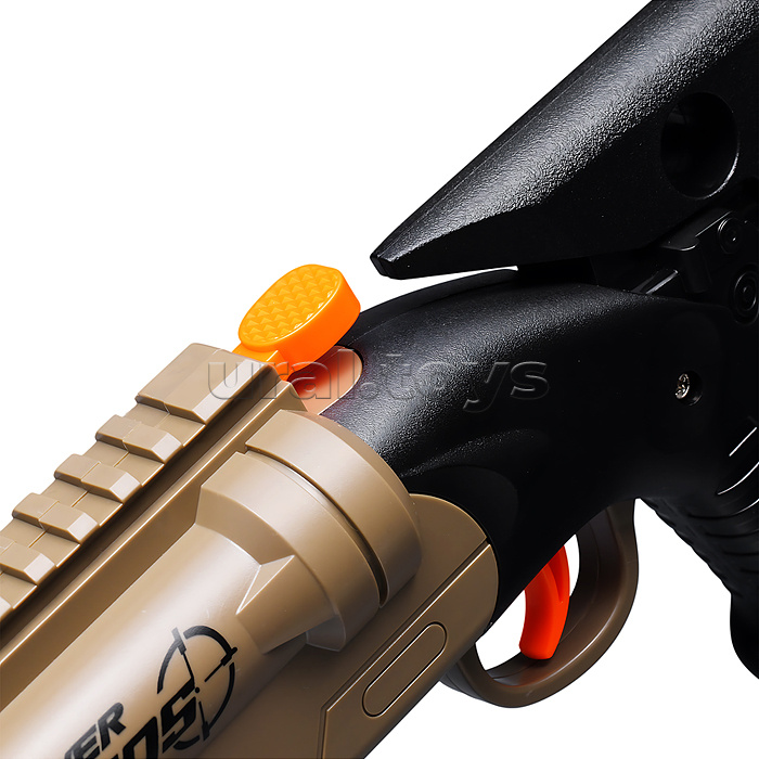 Бластер "Крутая перестрелка" с мягкими пулями, в коробке