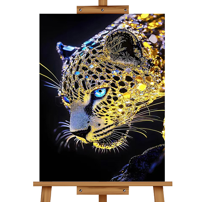 Мозаика алмазная "Леопард" 40*30 см.