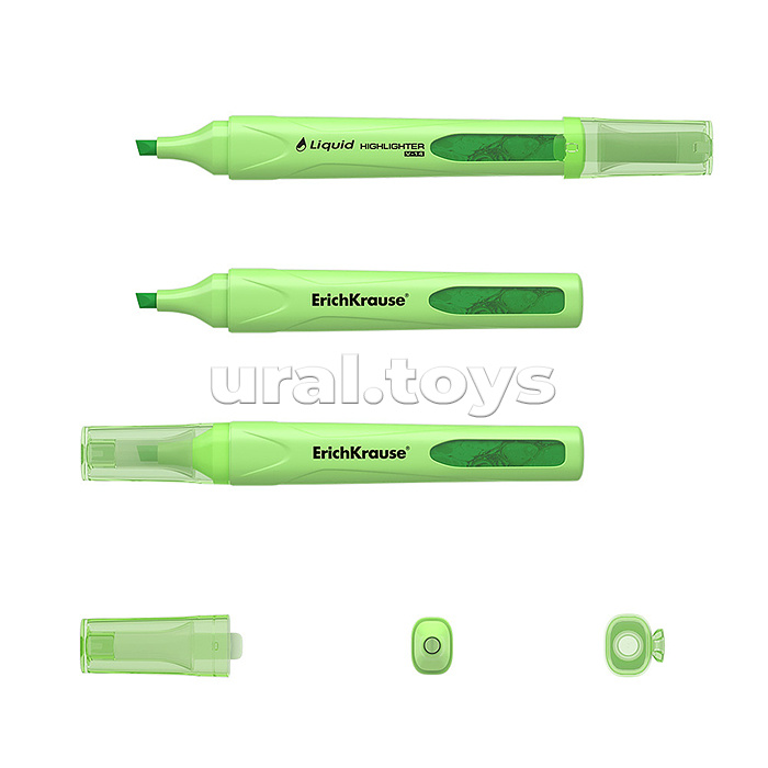 Текстмаркер с жидкими чернилами Visioline V-14 Liquid Pastel, цвет чернил зеленый