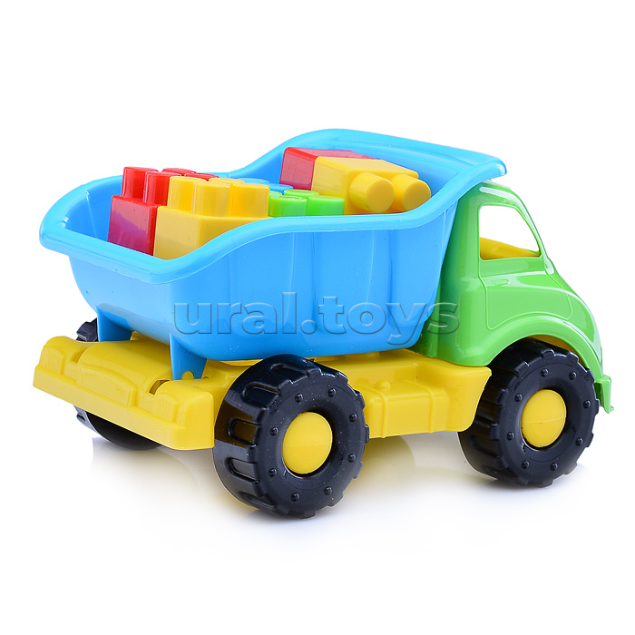 Авто Мини Самосвал + Песочный набор (2 фор.,лоп., граб., ведро мини)