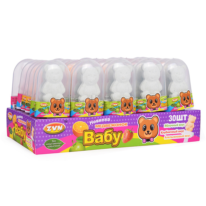 Прессованные конфеты медвежонок "Вабу" ZVN TM BALABOL 8г*30шт