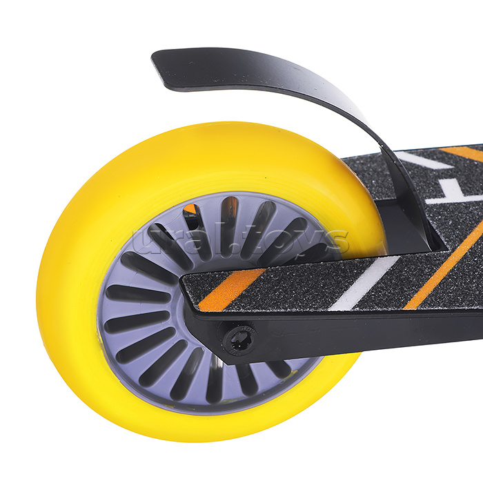 Самокат трюковый ROCKET,колеса PU/пластик 100 мм,ABEC 7, жёлтый