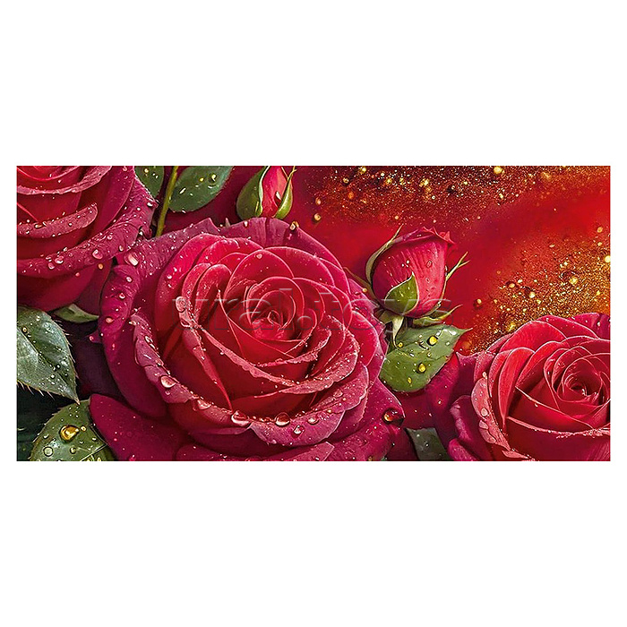 Конверт для денег без надписи (красные розы)