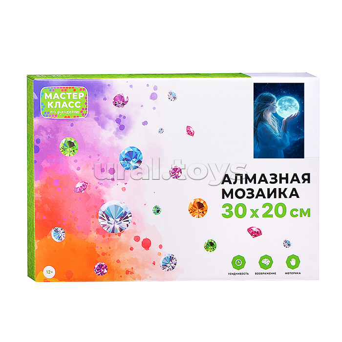 Мозаика алмазная "Земля" (светится в темноте) 30*20 см.