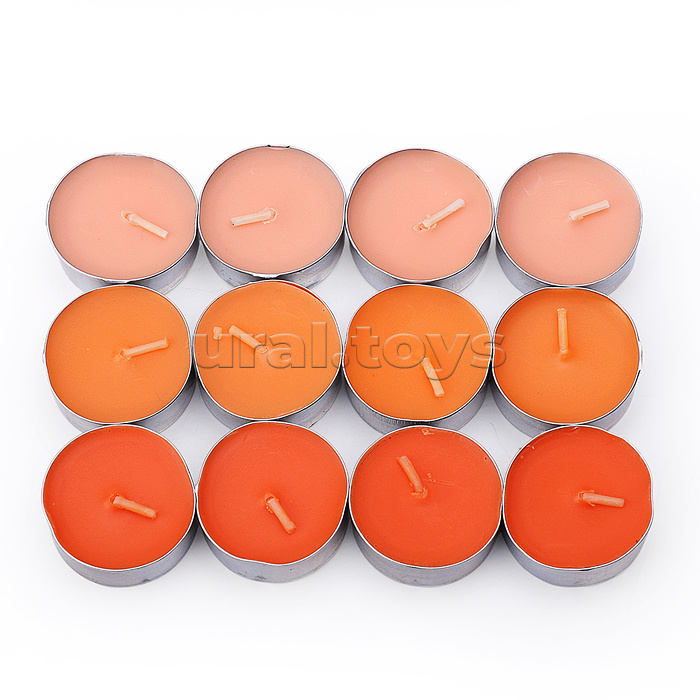 Набор арома свечей (В ассортименте: ваниль/клубника/апельсин/роза/лимон/яблоко/черника/лаванда (12шт.)