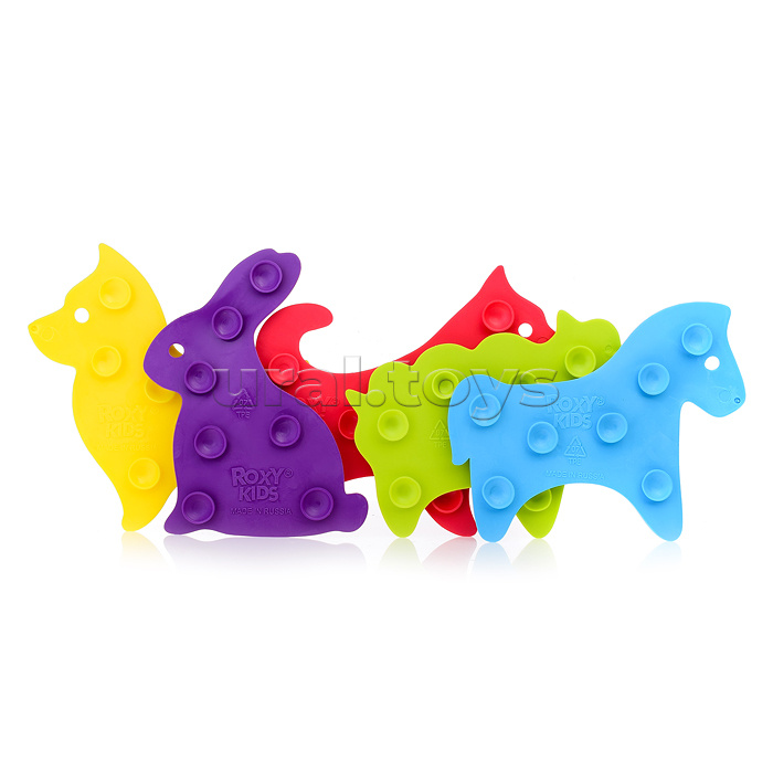 Антискользящие мини-коврики ROXY-KIDS для ванны. Серия ANIMALS. Цвета в ассортименте. Антискользящие мини-коврики ROXY-KIDS для ванны. Серия ANIMALS. Цвета в ассортименте.