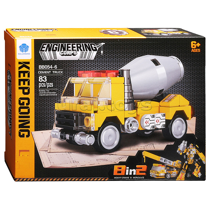 Конструктор "Большая стройка" 8 в 1 (721 дет.) в коробке