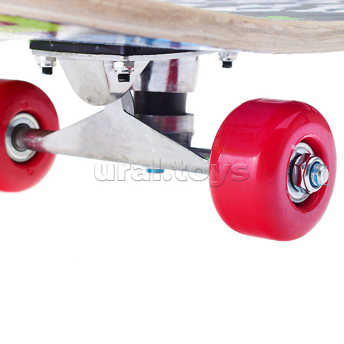 Скейтборд подростковый ROCKET 70x20 см,колеса PU