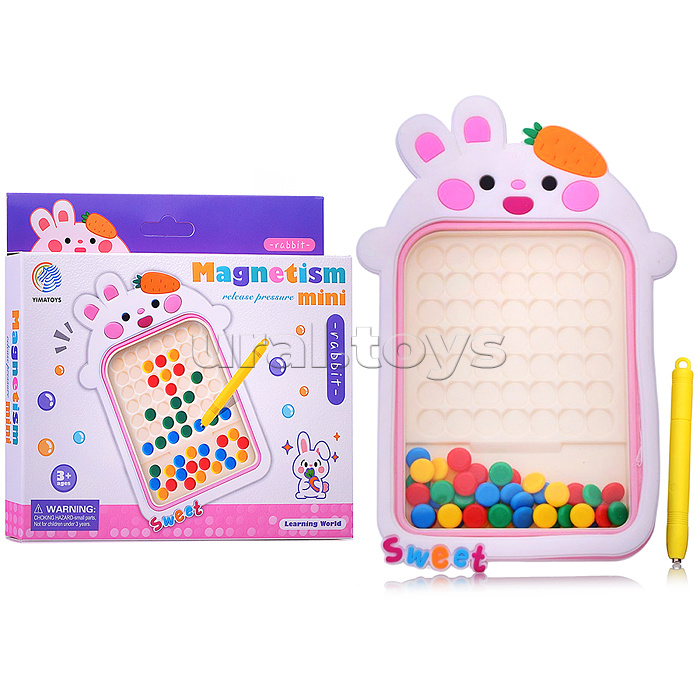 Мозаика "Зайка рисовай-ка" (магнитная) в коробке