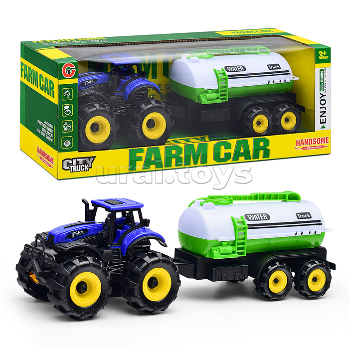 Трактор "Фермерский" с цистерной, в коробке