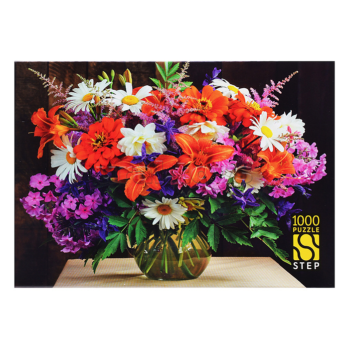 Пазлы 1000 "Букет с ромашками"